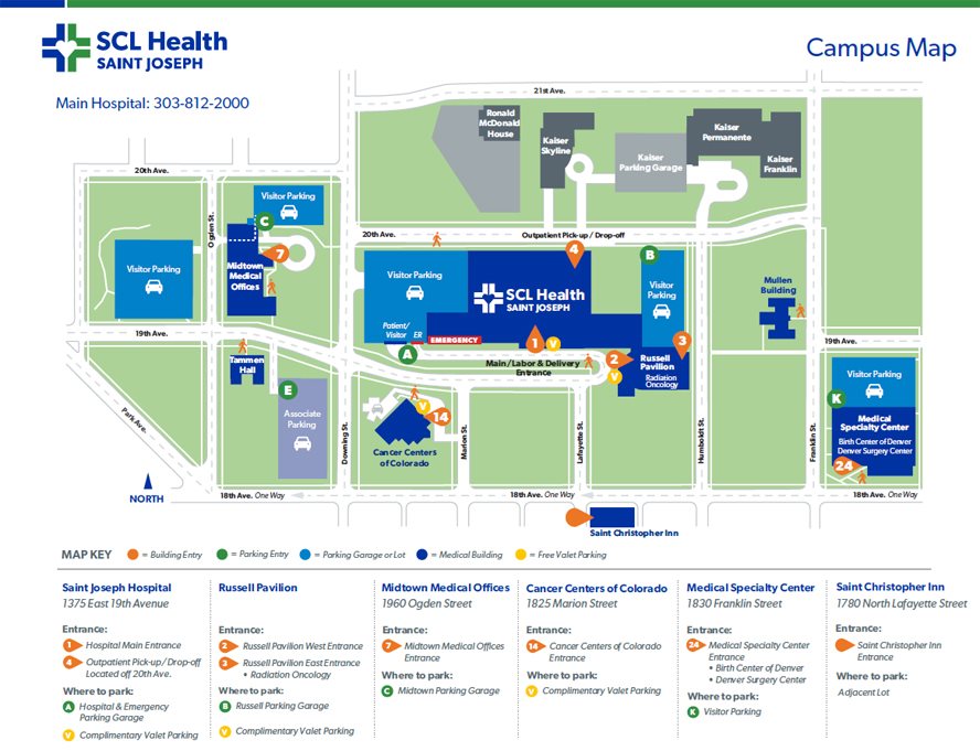 National Jewish Health Campus & Building Maps | National Jewish Health