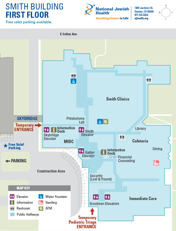 National Jewish Health Campus & Building Maps