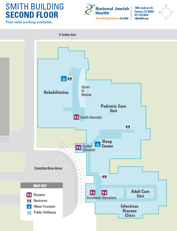 National Jewish Health Campus & Building Maps