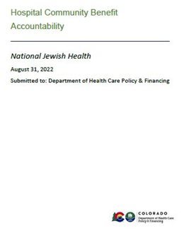 Click to view Hospital Community Benefit Accountability Report