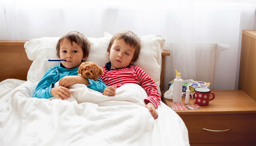 Children recovering from Pneumonia