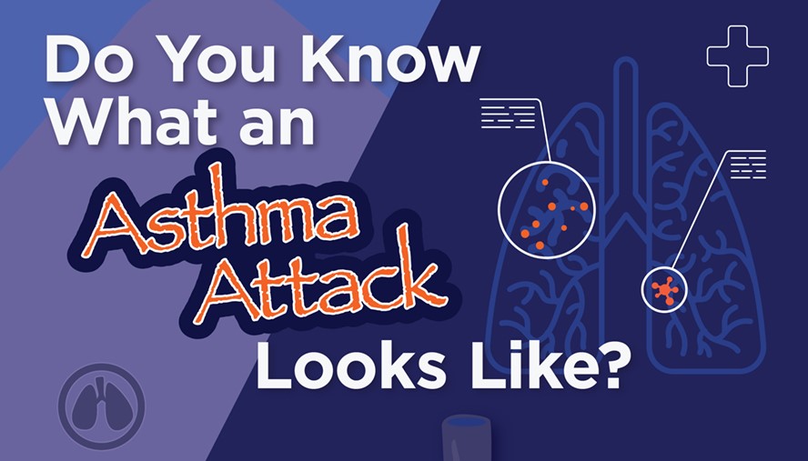 asthma attack infographic