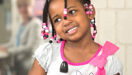 pediatric patient smiling