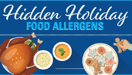 hidden holiday food allergens infographic